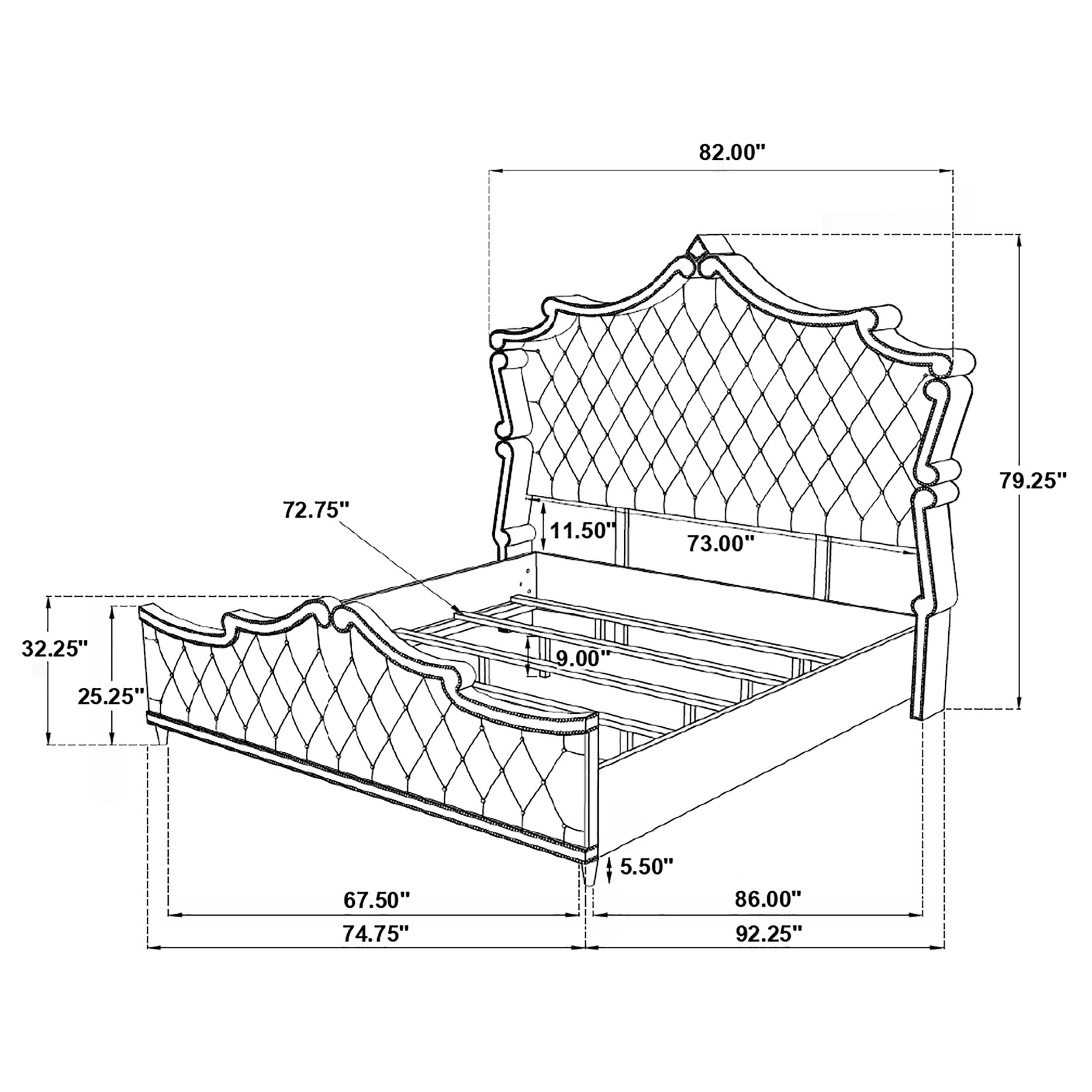 Antonella Bedroom Set Ivory
