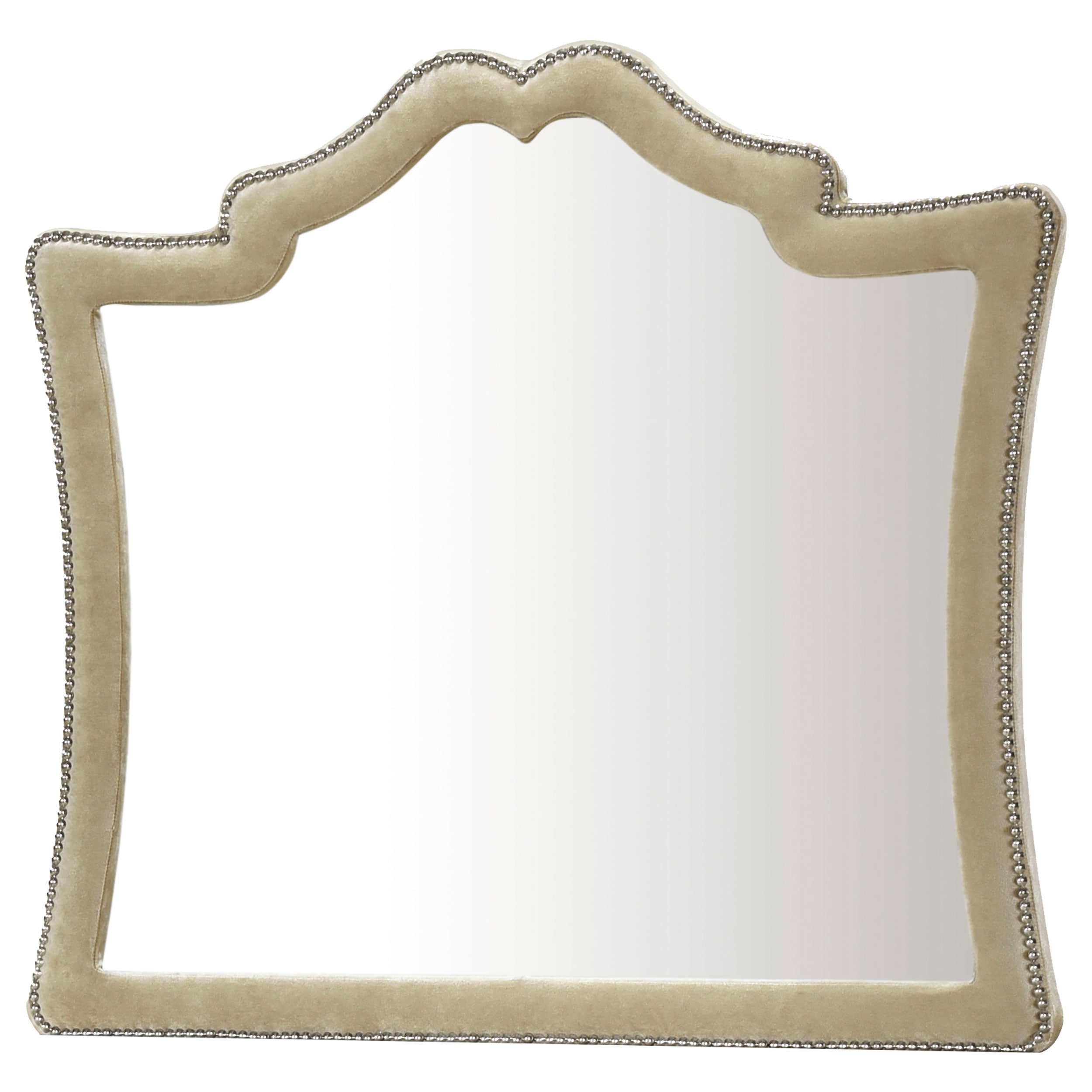 Antonella Upholstered Tufted Bedroom Set Ivory and Camel