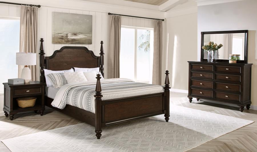 Andover Bedroom Set Dark Oak