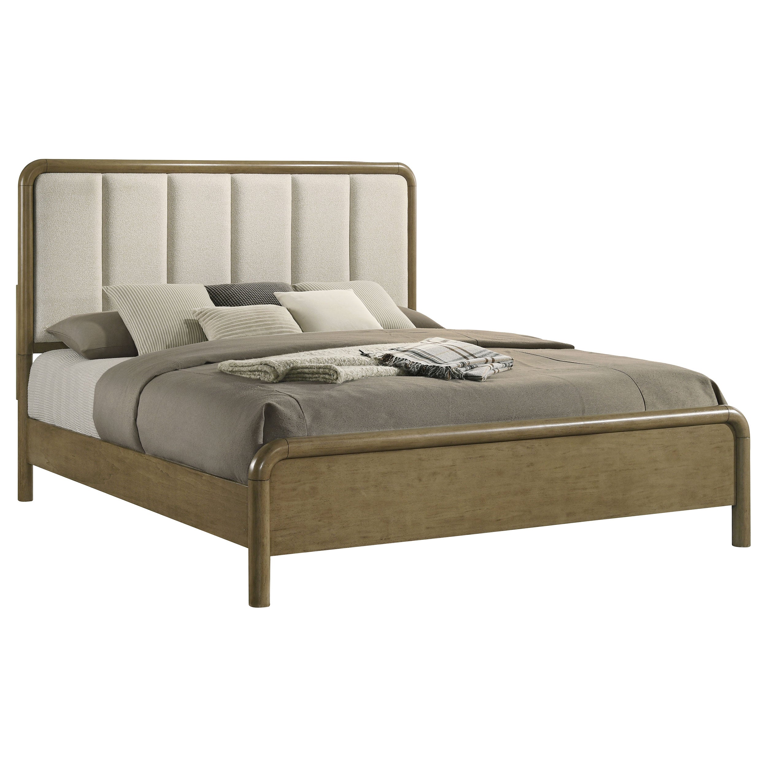 Amsbury 56-inch Upholstered Bed Nutmeg
