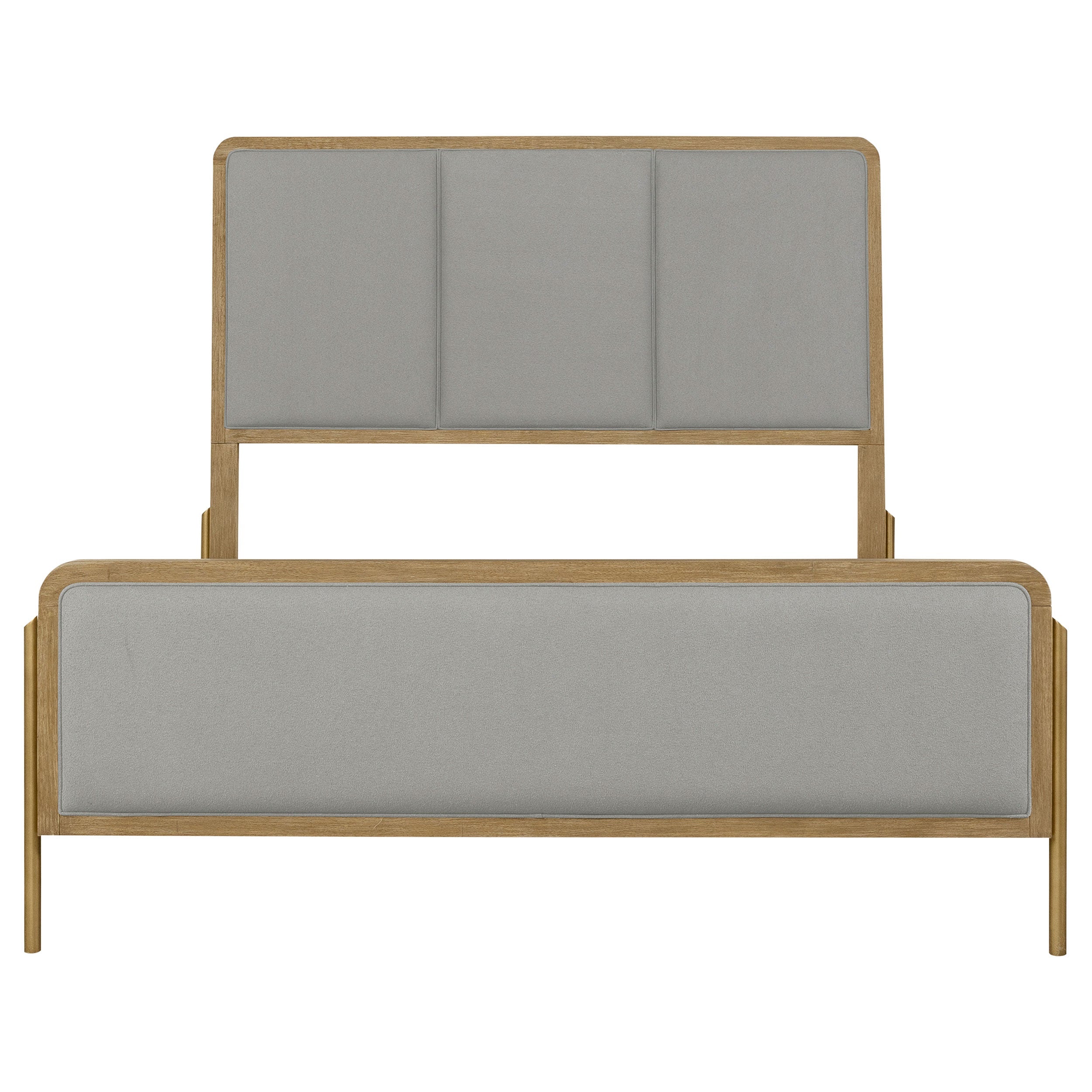 Arini Upholstered Bedroom Set Sand Wash and Grey