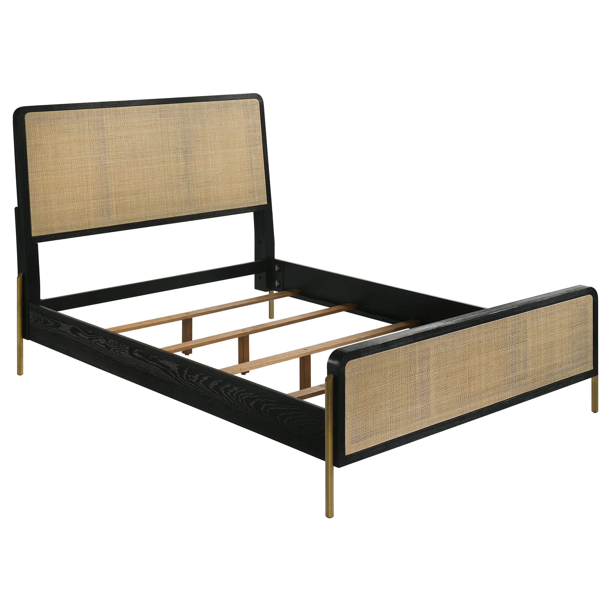 Arini Bedroom Set Black and Natural