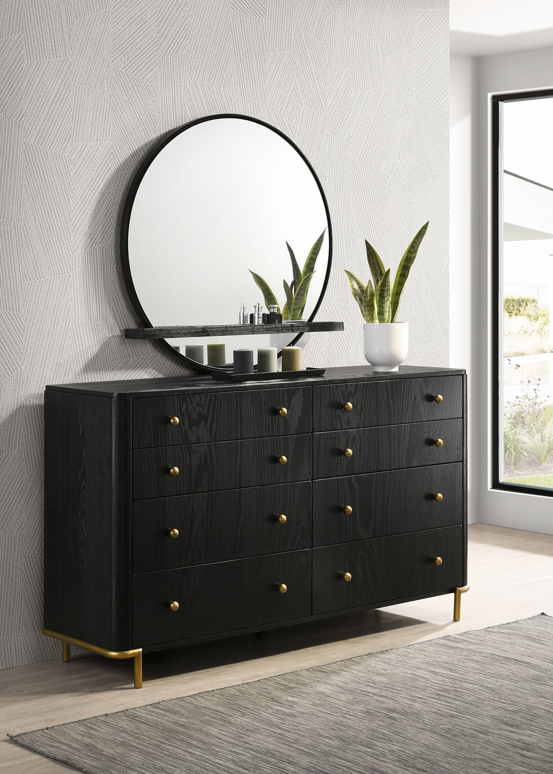 Arini 8-drawer Dresser with Mirror
