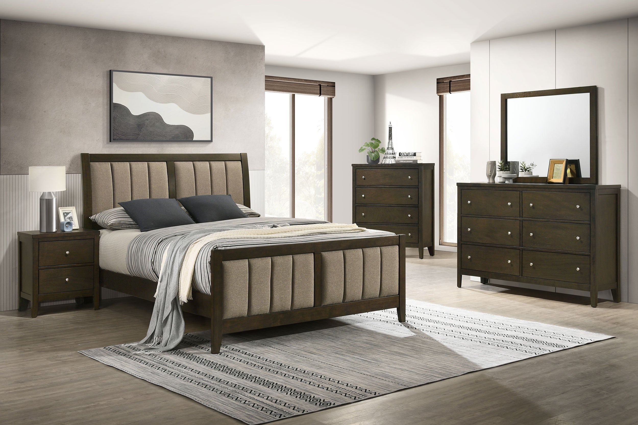 Wilkes Bedroom Set Dark Cocoa
