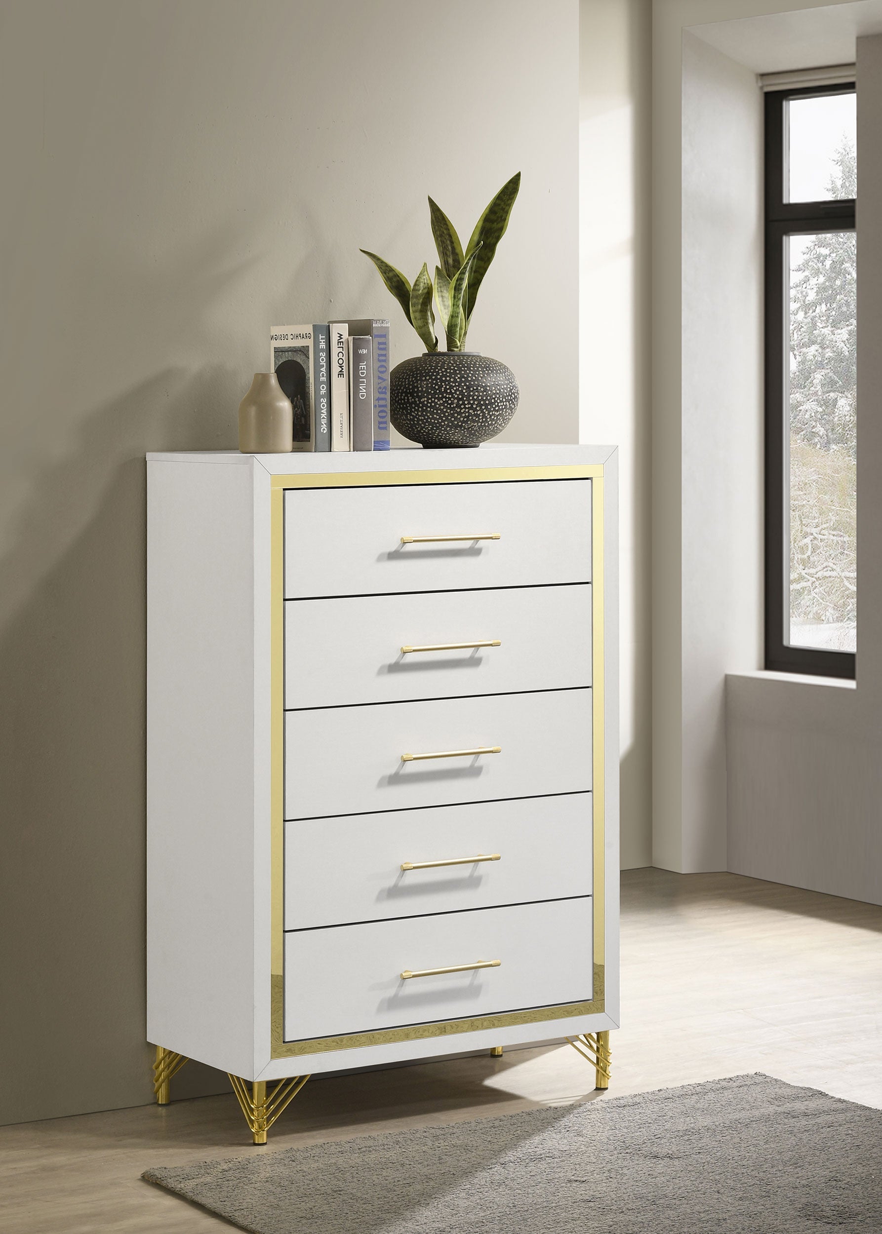 Lucia 5-drawer Bedroom Chest of Drawers