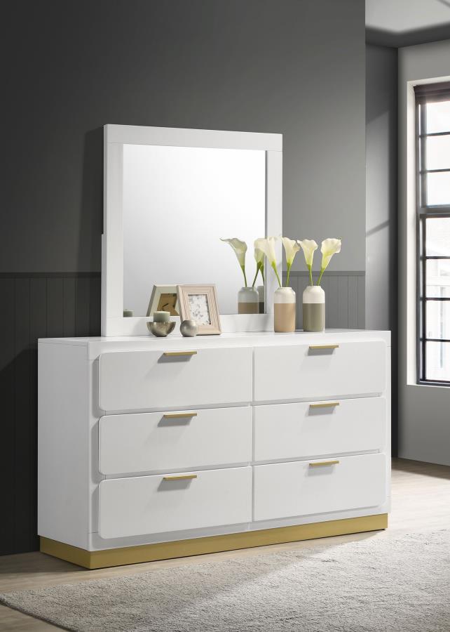 Caraway 6-drawer Dresser with Mirror