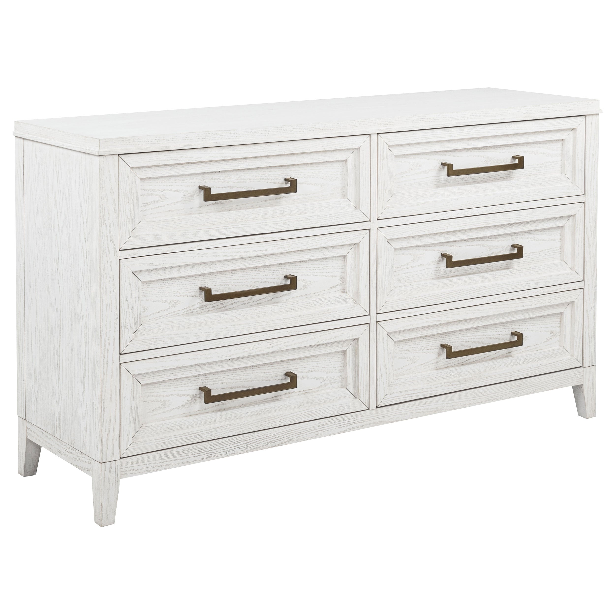 Marielle 6-drawer Bedroom Dresser Distressed White