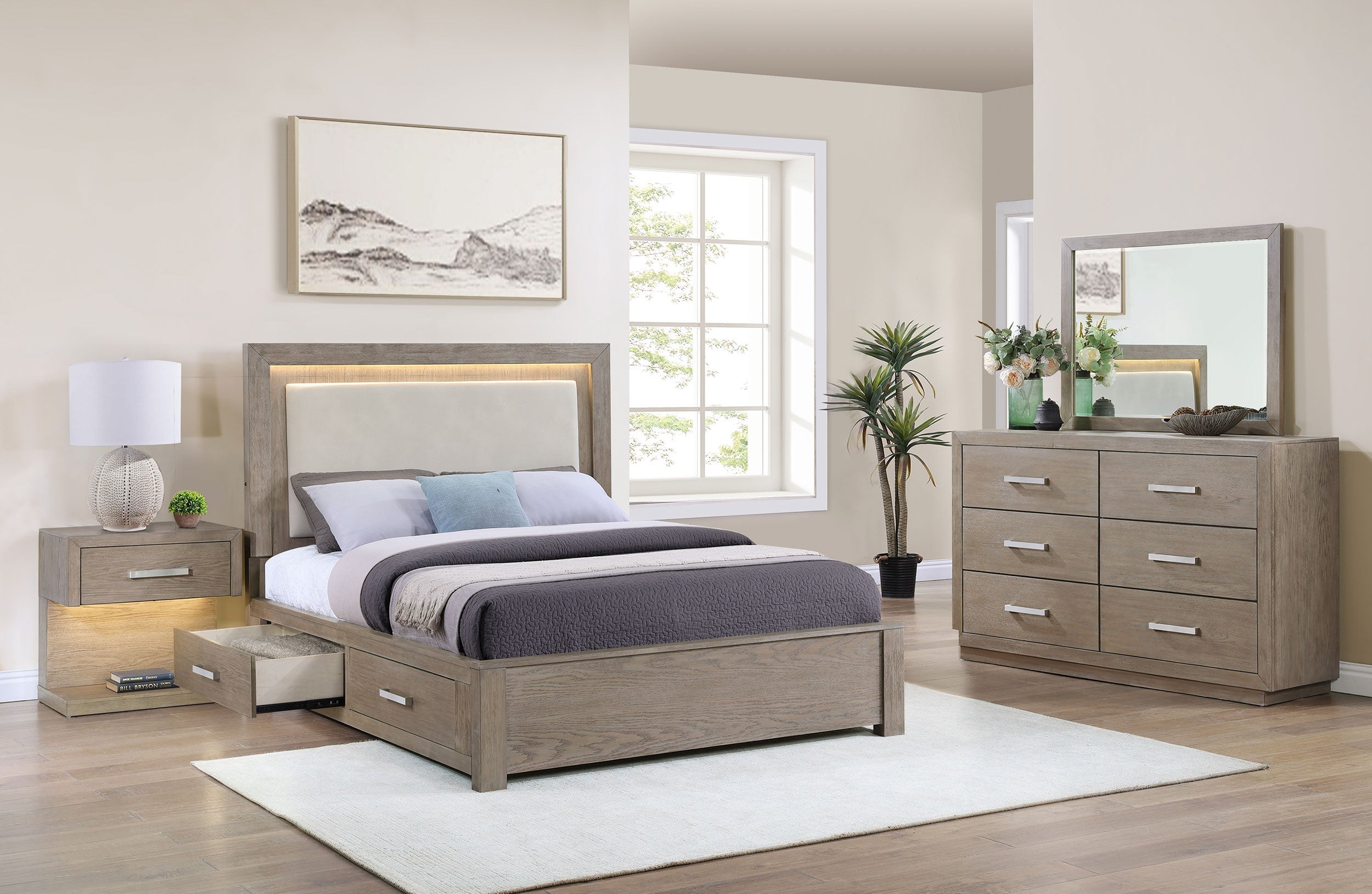Kenora Bedroom Set Barley Brown