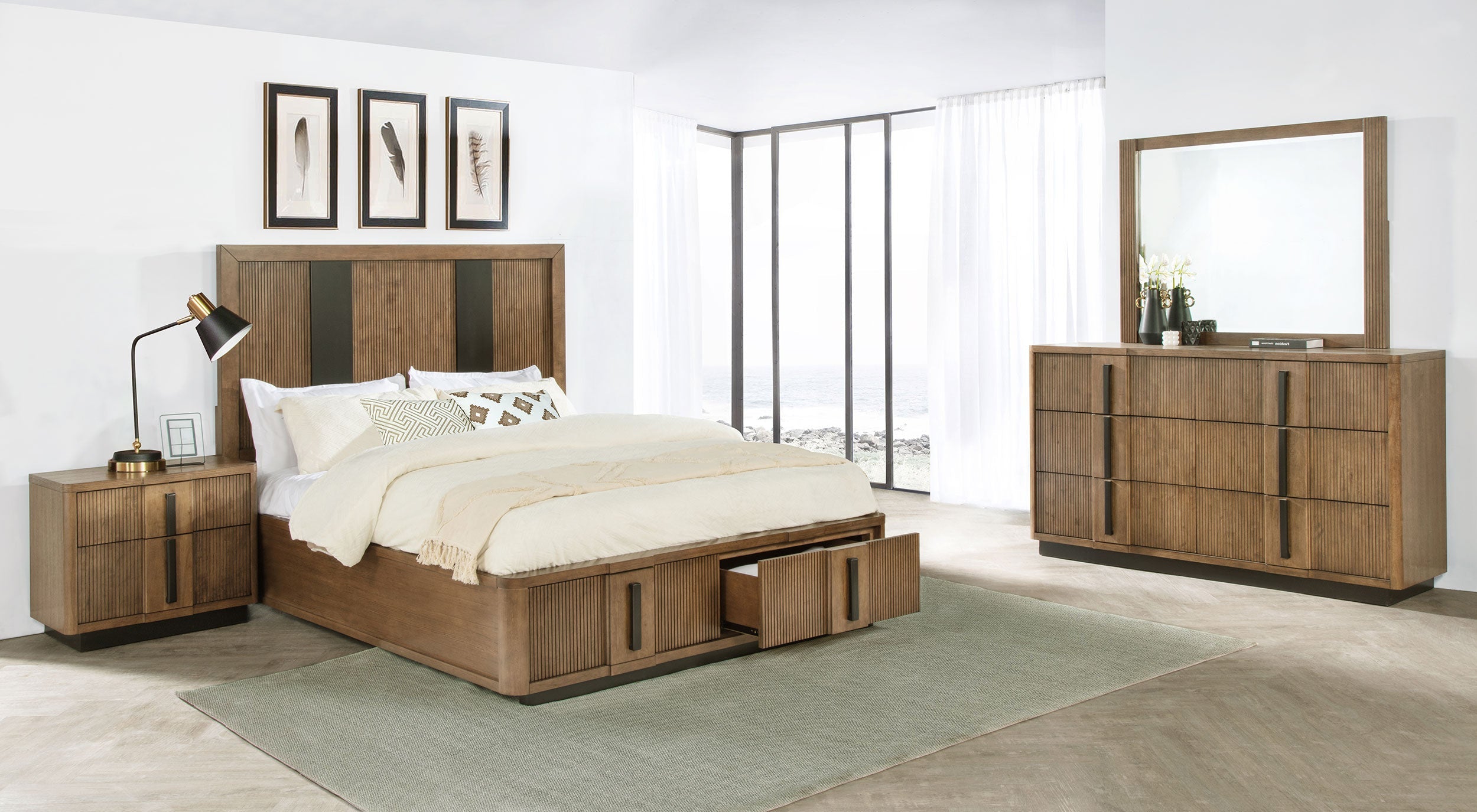 Terrace Bedroom Set Ash Brown