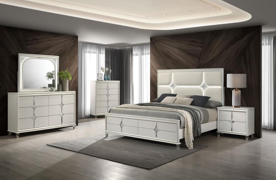 Olivia Bedroom Set Pearl