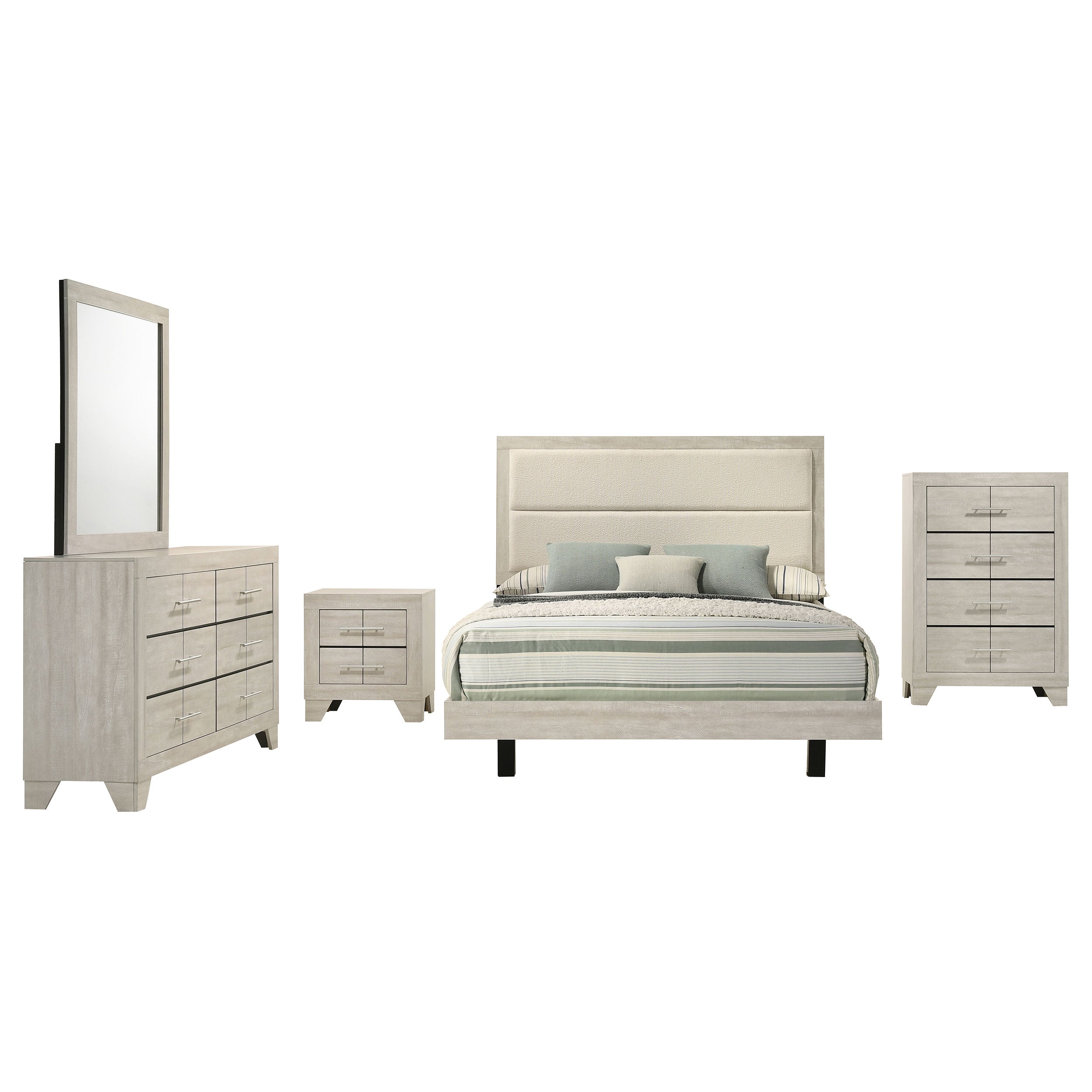 Trenton Bedroom Set Rustic Cream