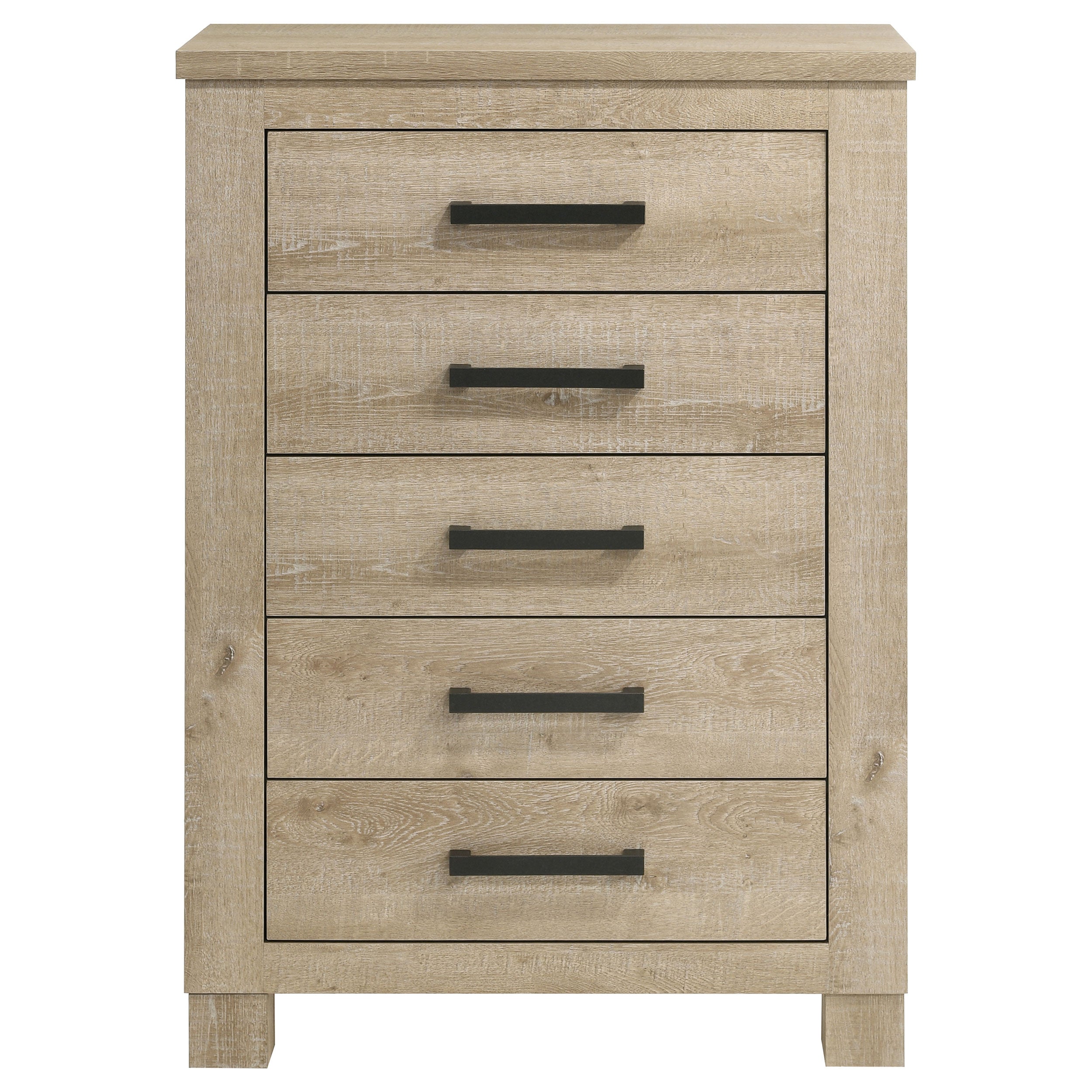 Oakglen 5-drawer Bedroom Chest of Drawers Weathered Oak