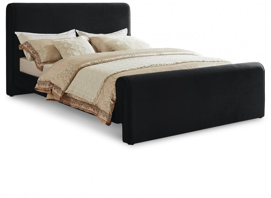 Sloan velvet bed - Black