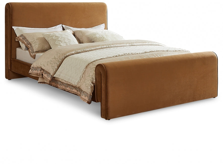 Sloan velvet bed - Saddle