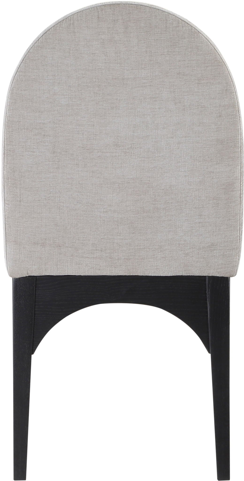 Waldorf - Chenille Dining Side Chair with Black Legs