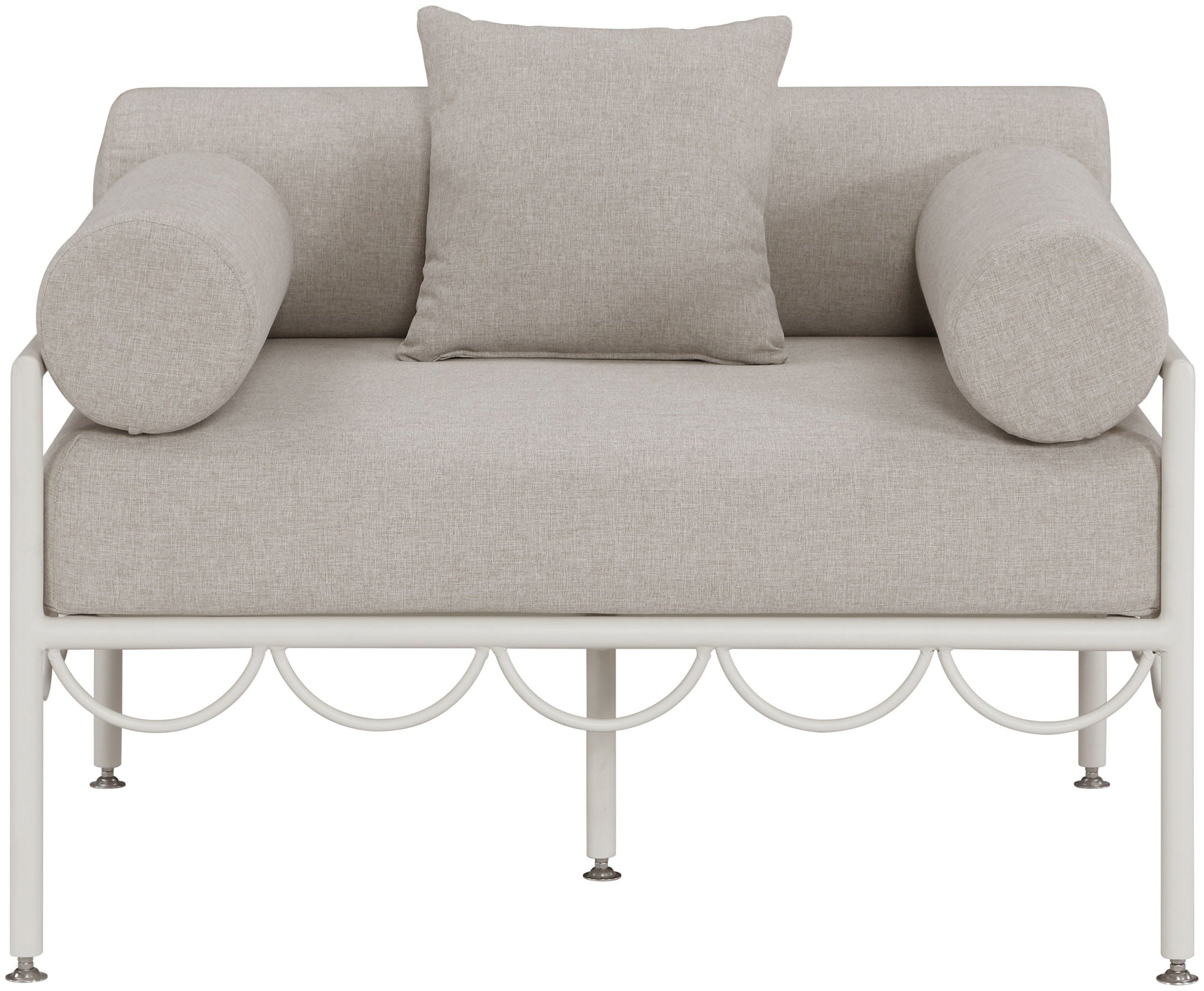 Portofino - Resilient Water Repellent Fabric Upholstered Outdoor Patio Chair