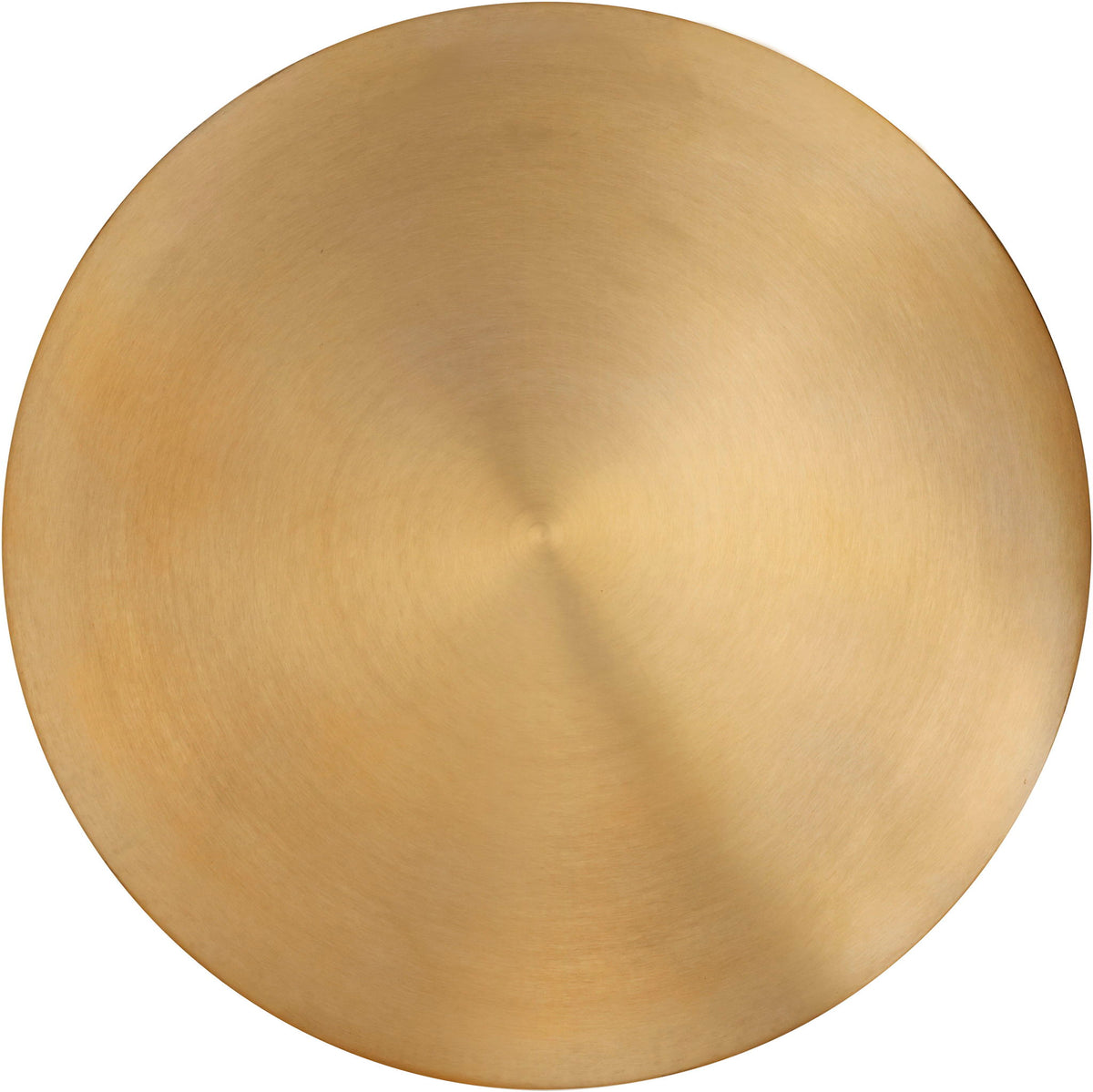 Raven Brushed Gold Coffee Table — Matte Black Base