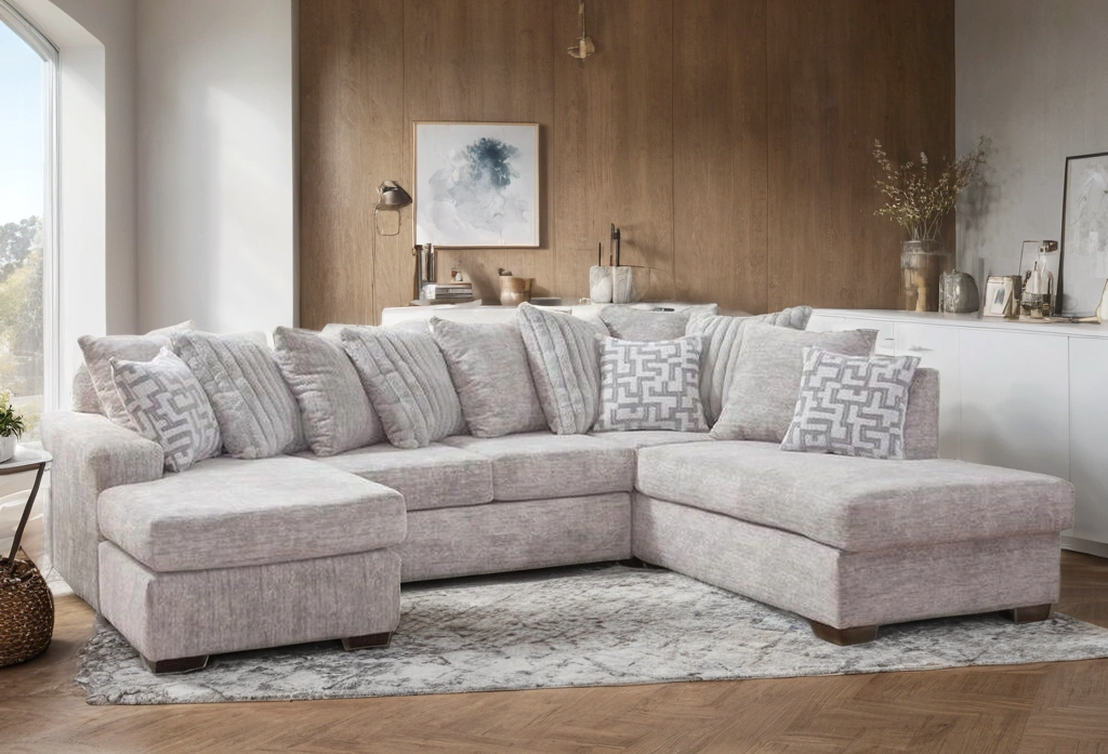 2875-05 Oyster Sectional — LAF Sofa & RAF Chaise