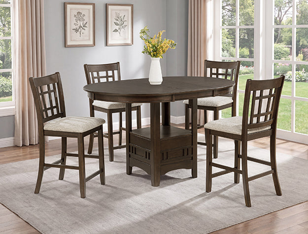 Hartwell Brown Counter Height Dining Set — Table & Chairs
