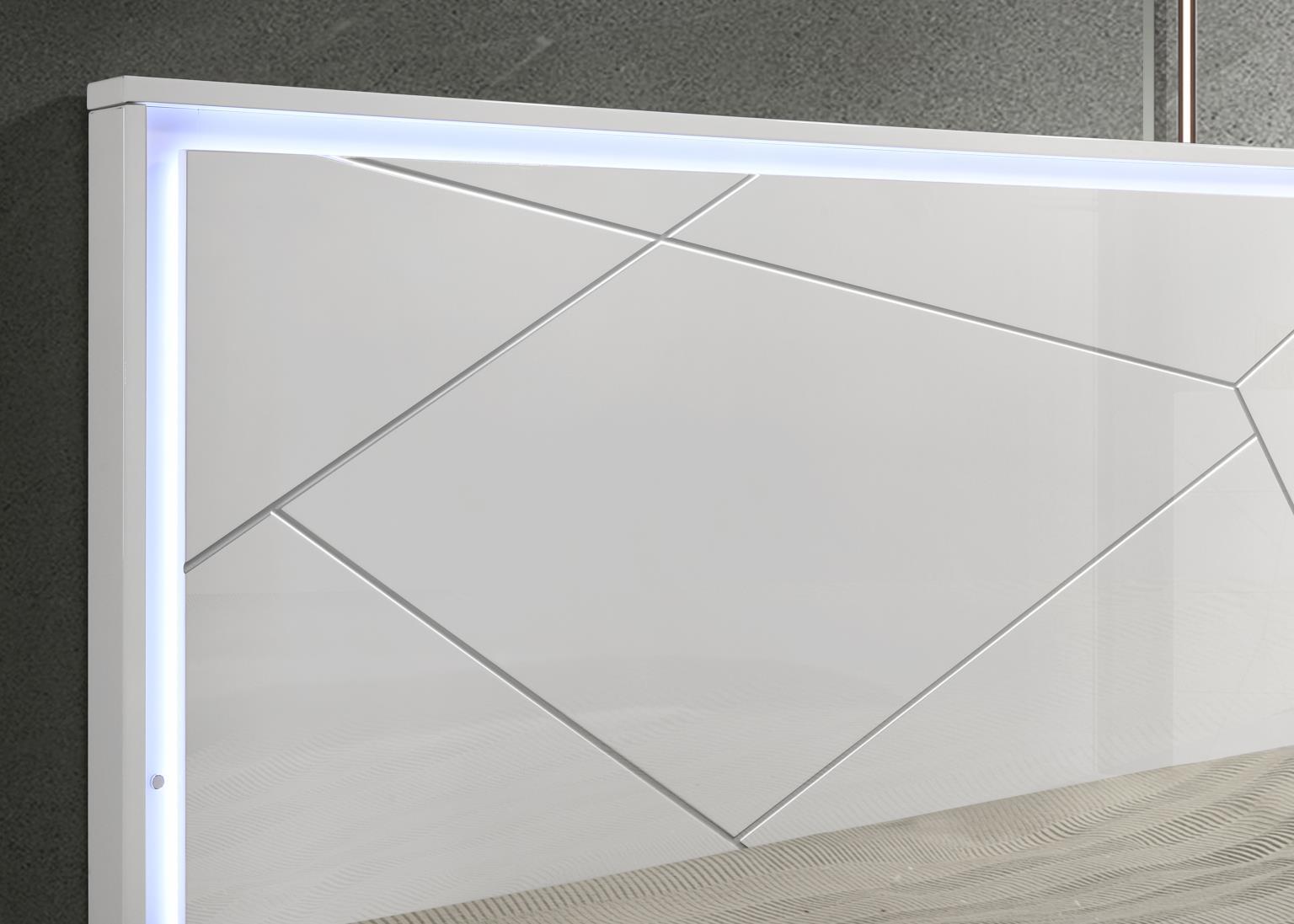 B121 - Line Night Stand - White / Gray