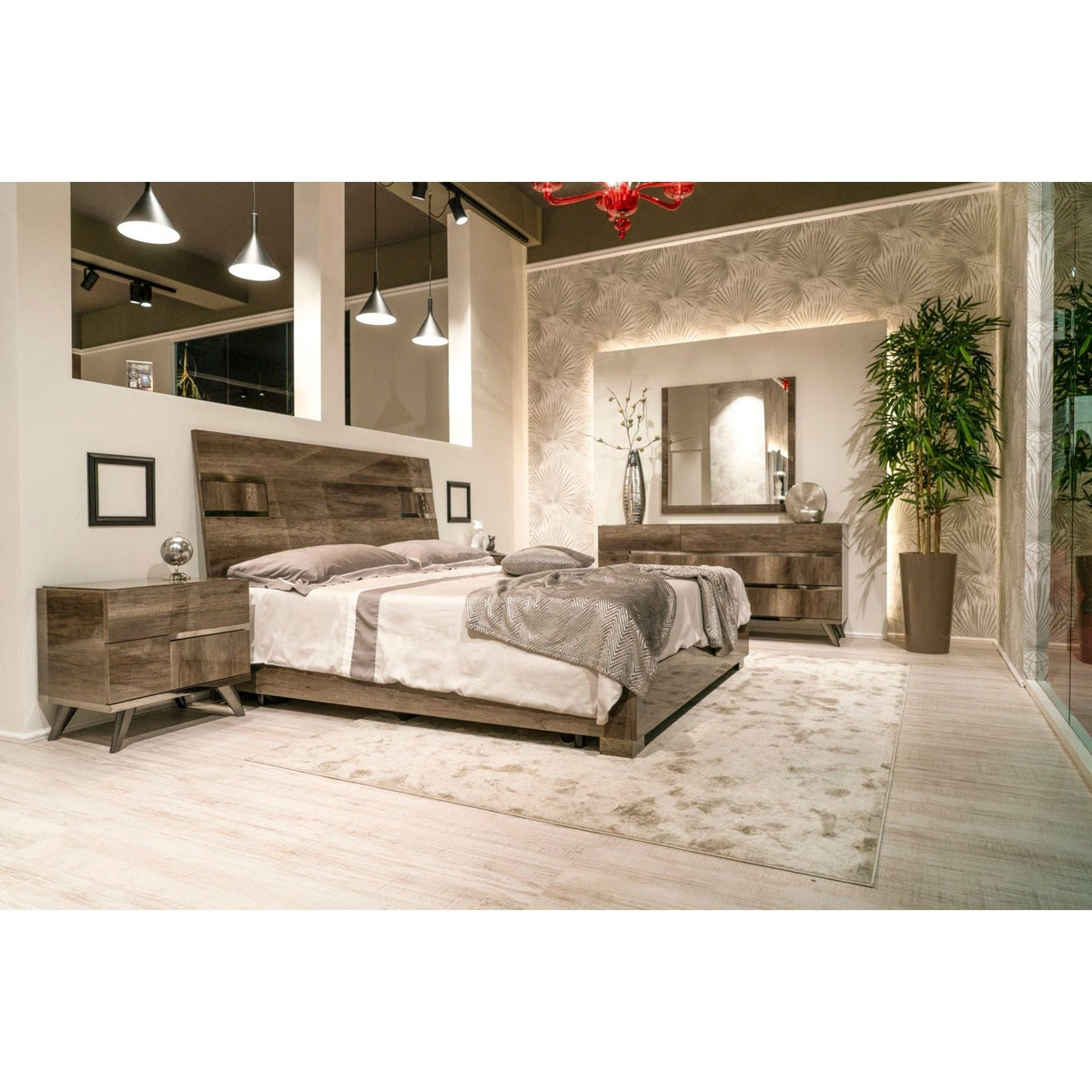 Medea Vintage Oak Italian Bedroom Collection