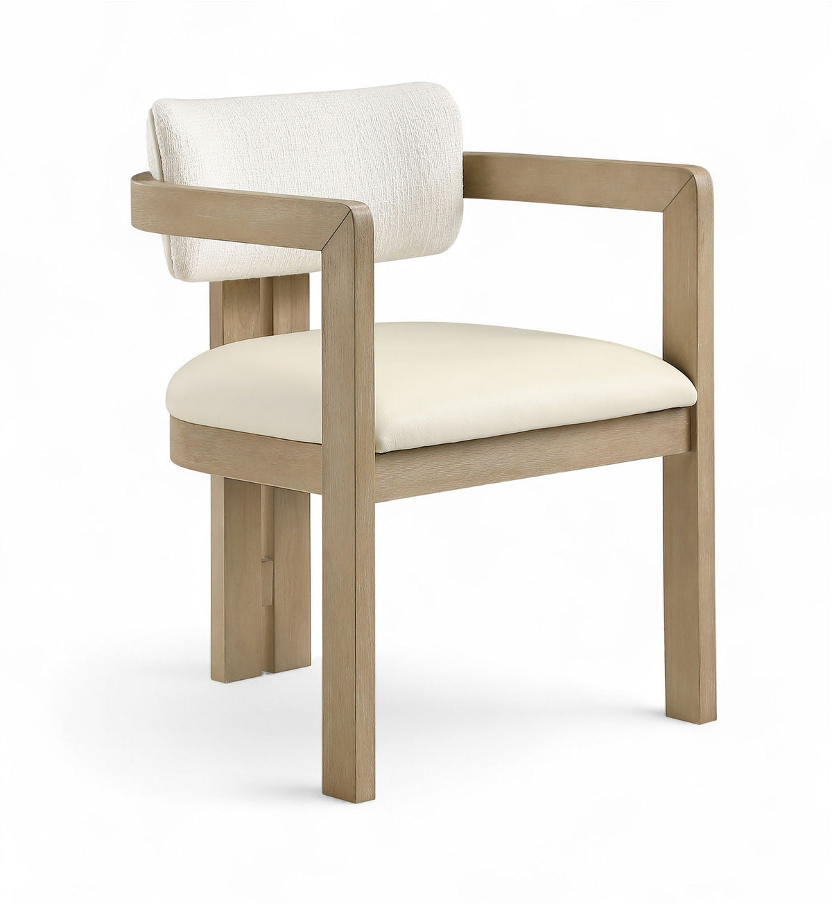 Ravina Upholstered Dining Chair Set of 2 with Natural Base
