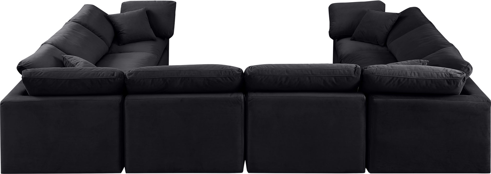 Indulge - Velvet 8 Piece Modular Sectional