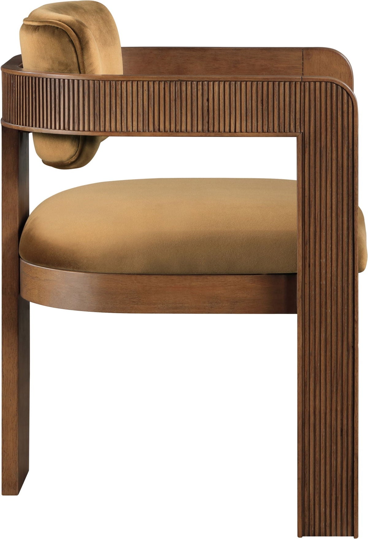 Sacha - Velvet Dining Chair (Set of 2) with Brown Base