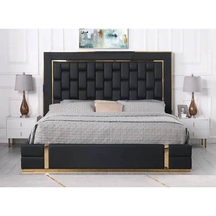 Marbella Upholstered Storage Bed — No Box Spring Needed