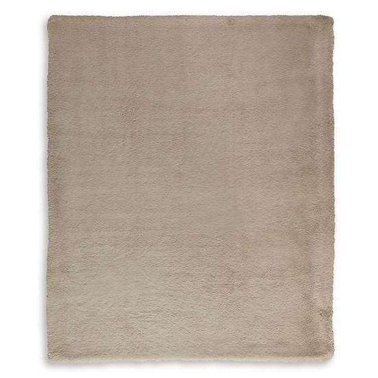 Gariland Taupe Faux Fur Throw Blanket