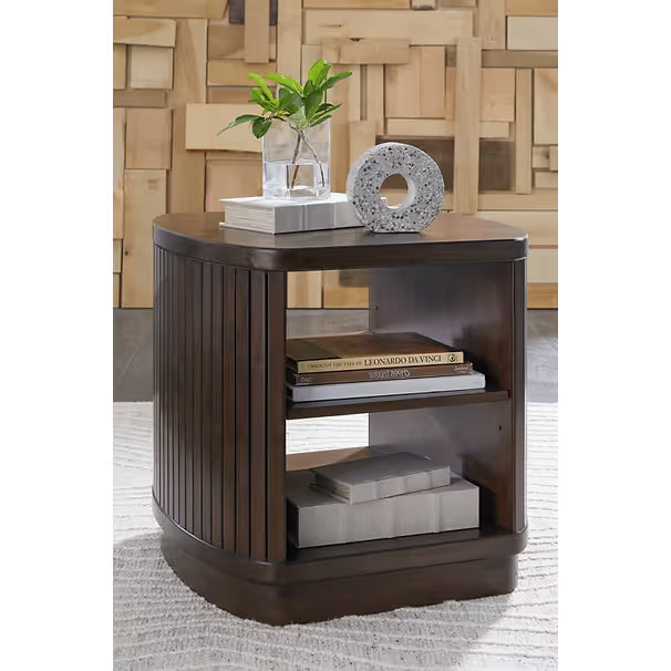 Korestone Dark Brown Lift-Top Coffee Table — Storage & Casters