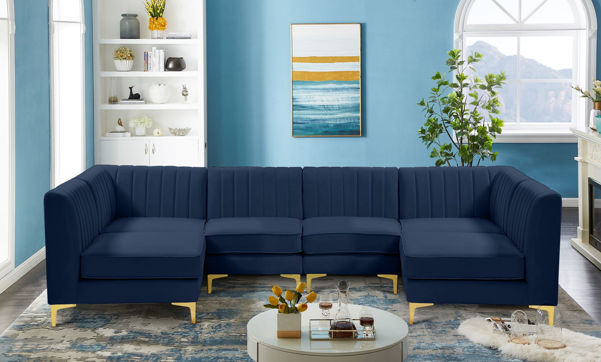 Alina - 6 Piece Modular U-Shaped Sectional