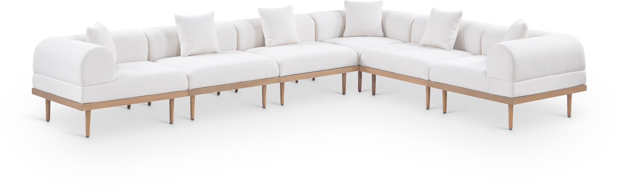 Laguna - 6 Piece 142" Outdoor Patio Modular Sectional