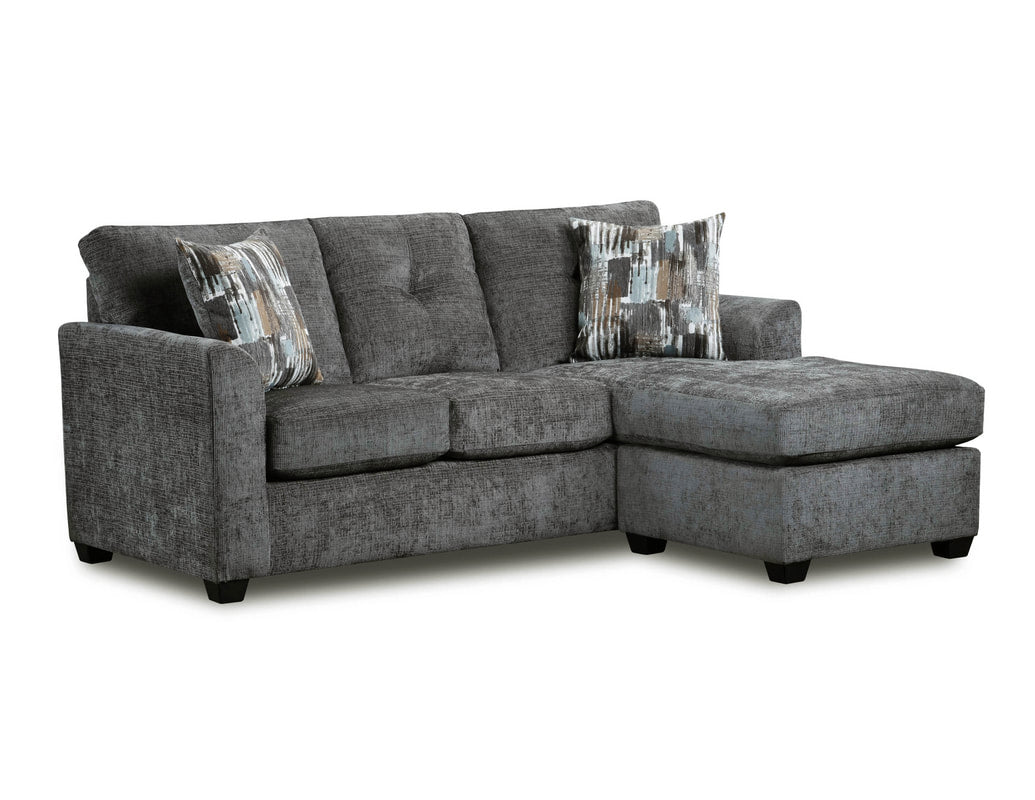 Washington 3006 Sectional — Compact L-Shape, Gray, Navy or Chocolate