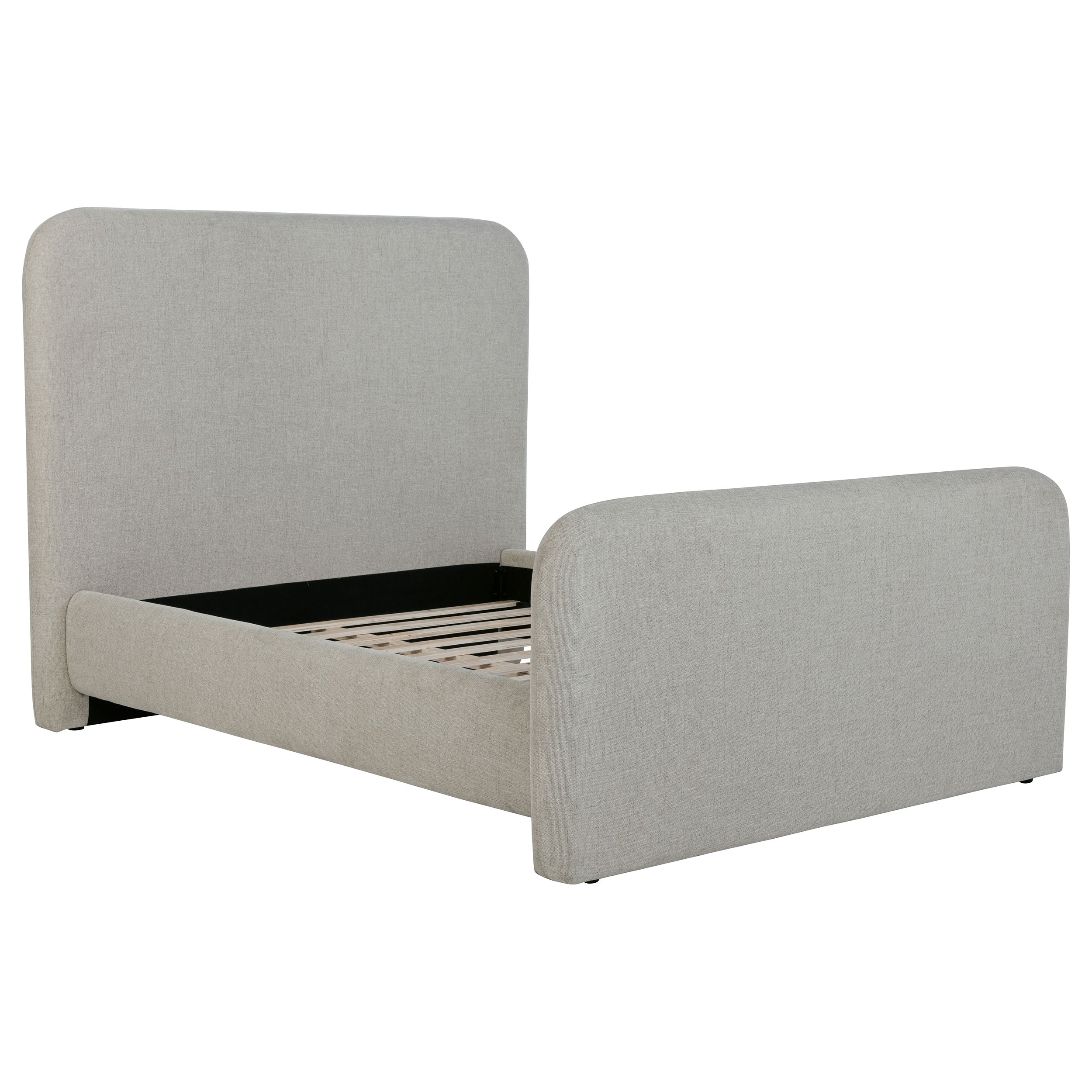 Wren Upholstered Panel Bed Grey