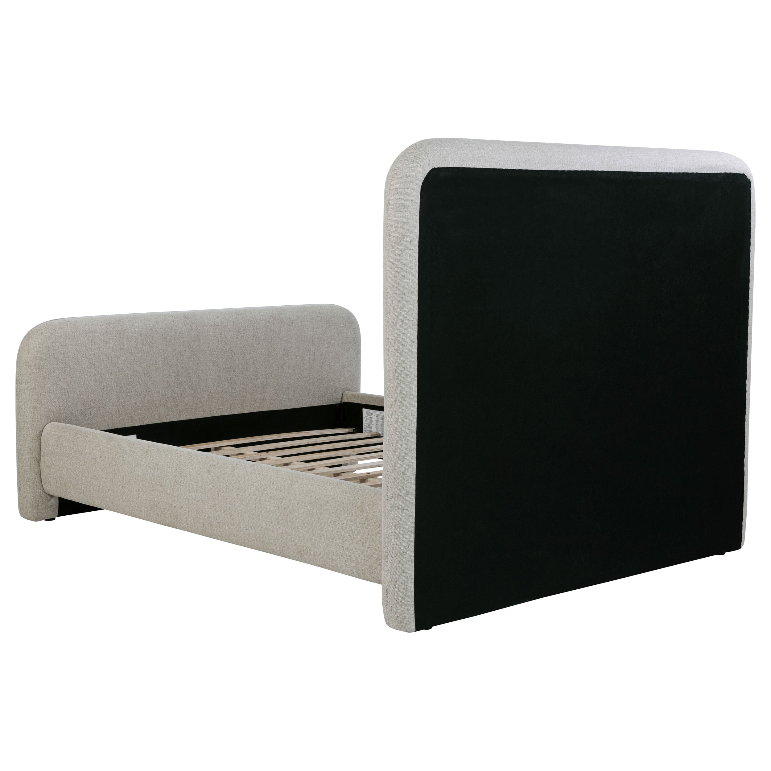 Wren Upholstered Panel Bed Grey