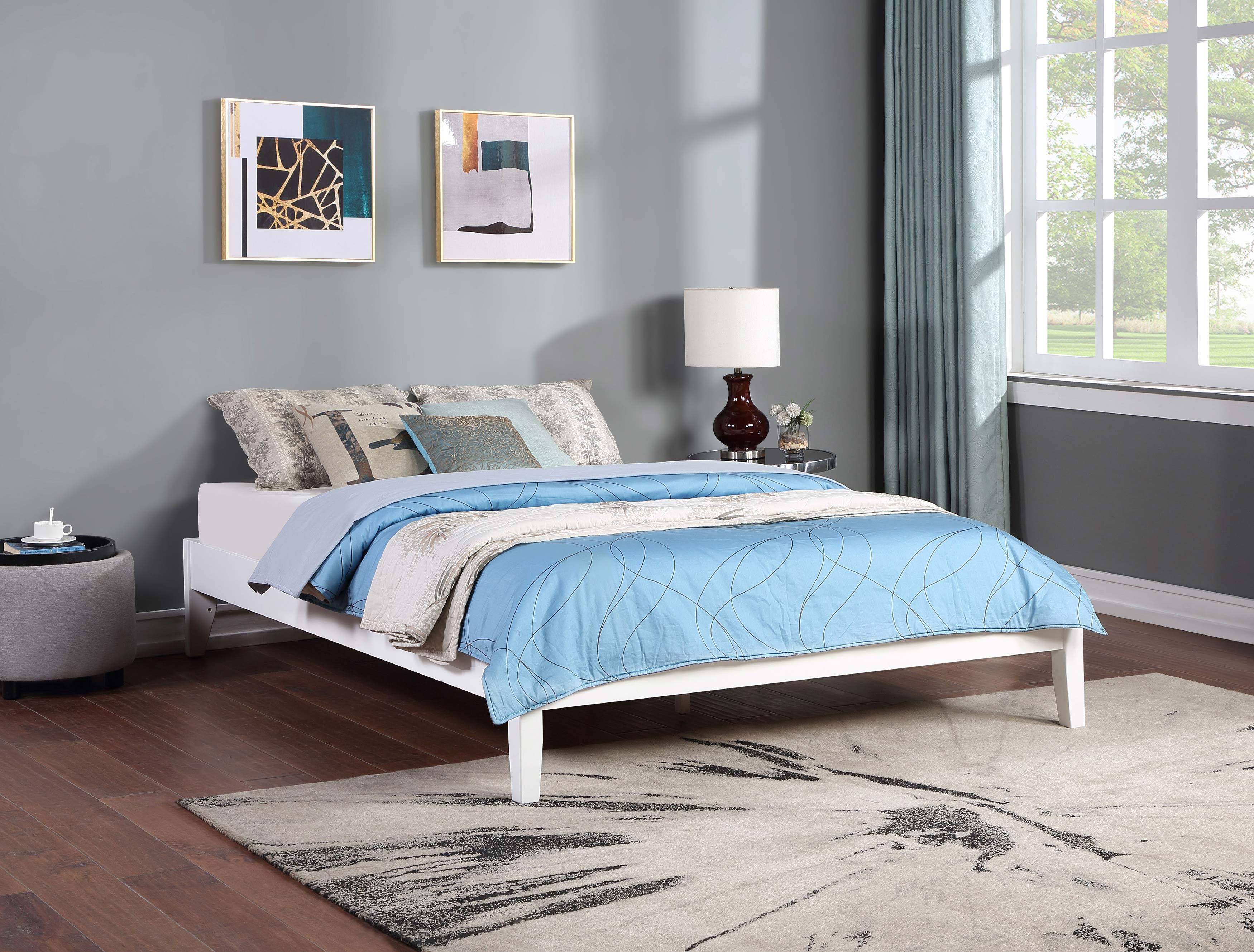 Hounslow Platform Bed White