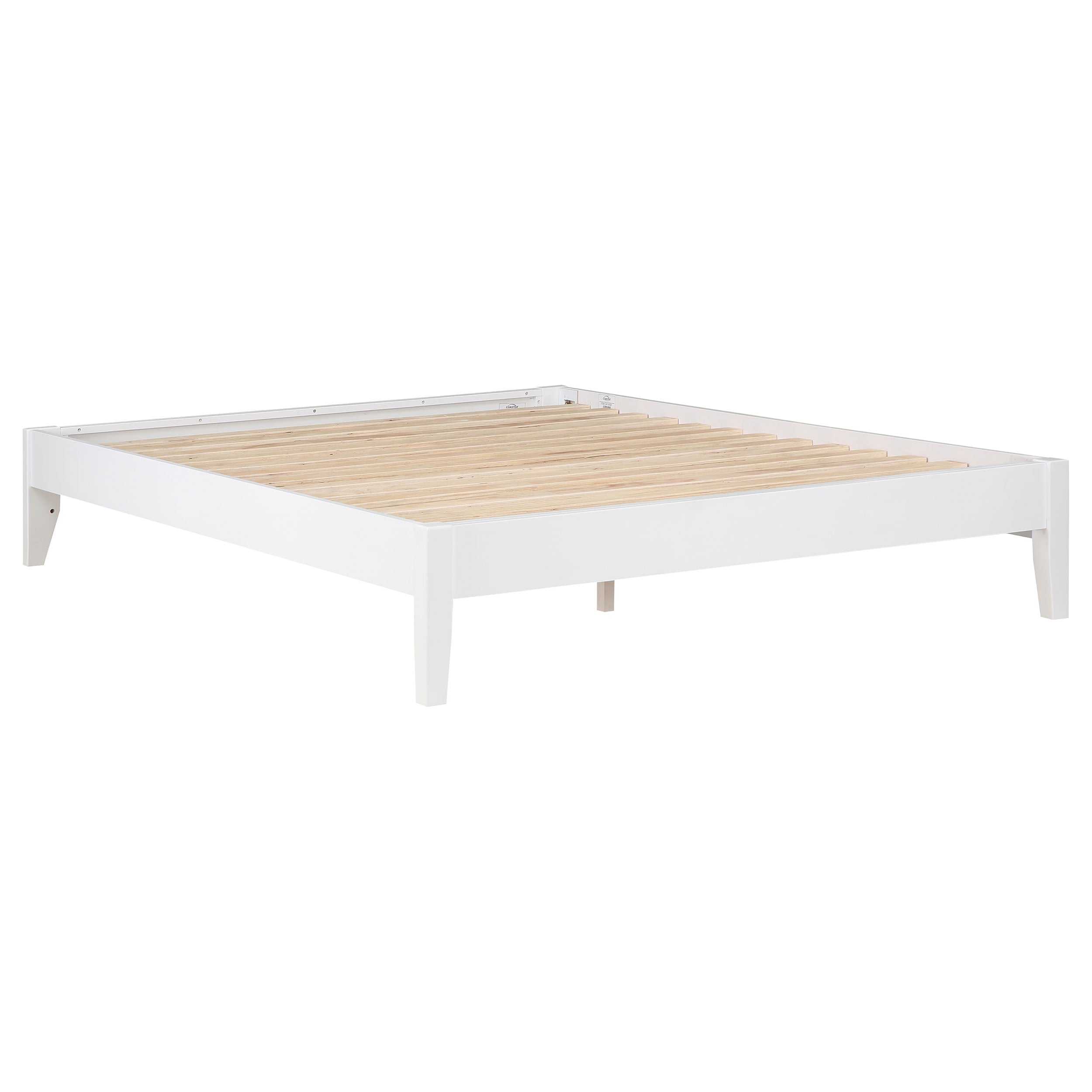 Hounslow Platform Bed White