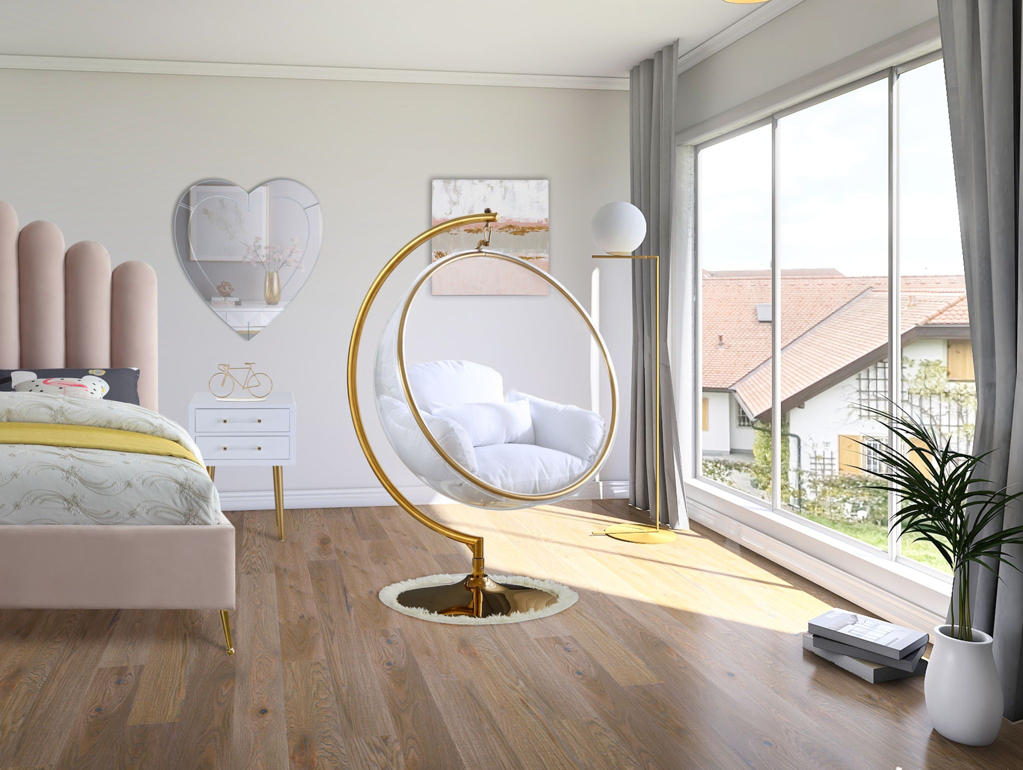 Luna - Swing Bubble Accent Chair