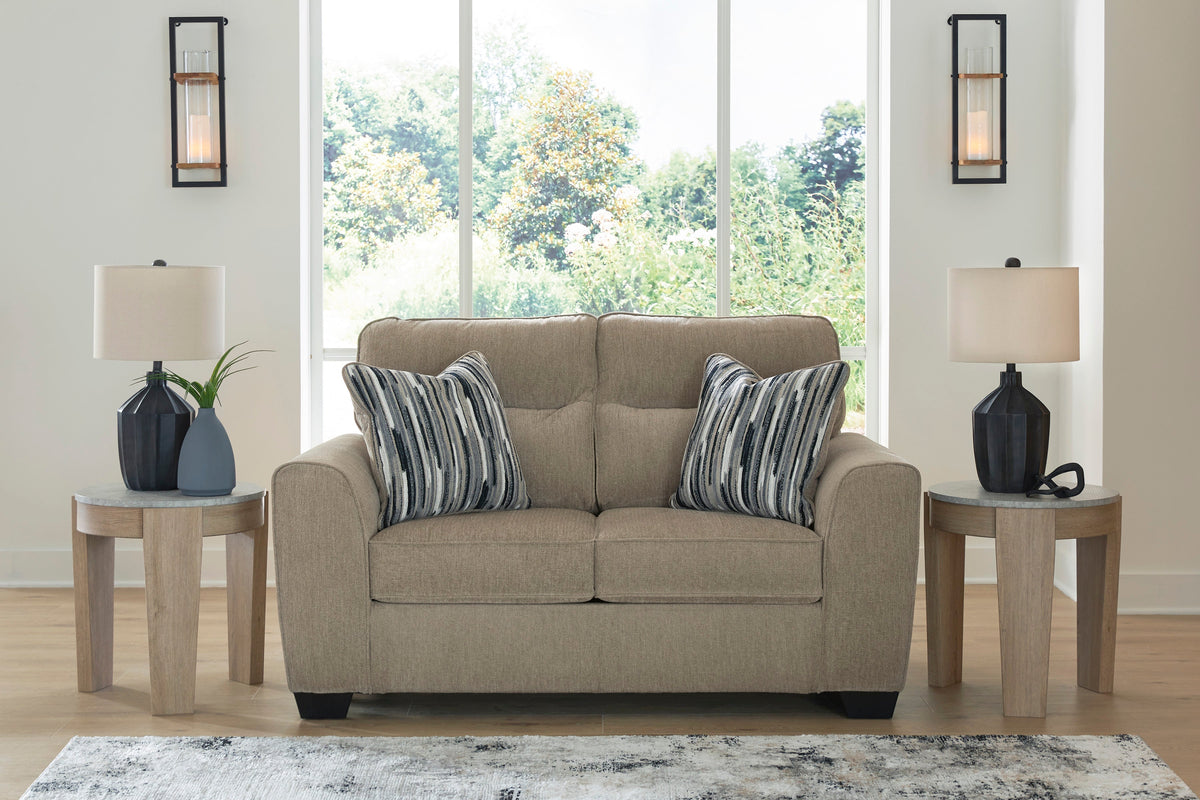 Olten Mocha Sofa & Loveseat Set