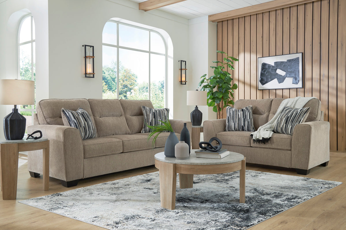 Olten Mocha Sofa & Loveseat Set