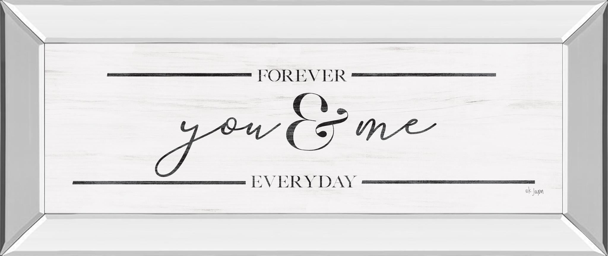 You & Me By Jaxn339B 18X42 Mirror Frame Print