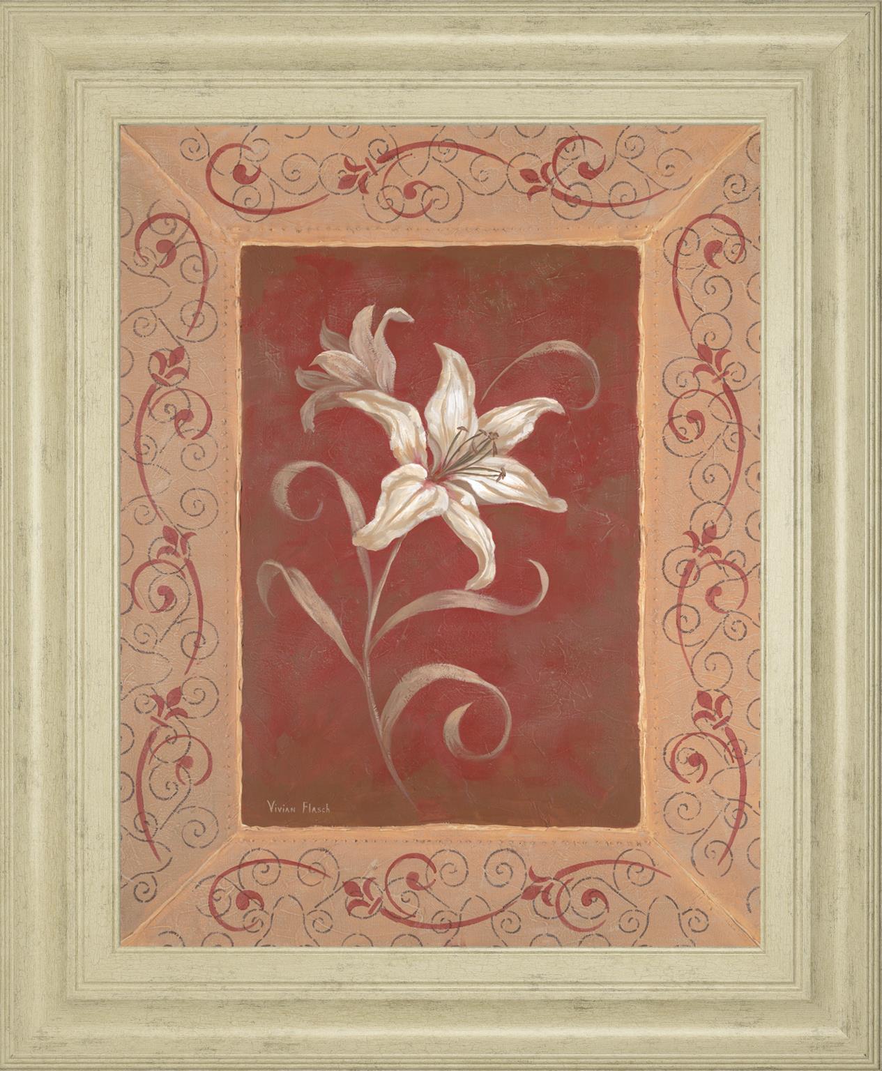 Amanda'S Lily By Vivian Flasch 22X26 Framed Print