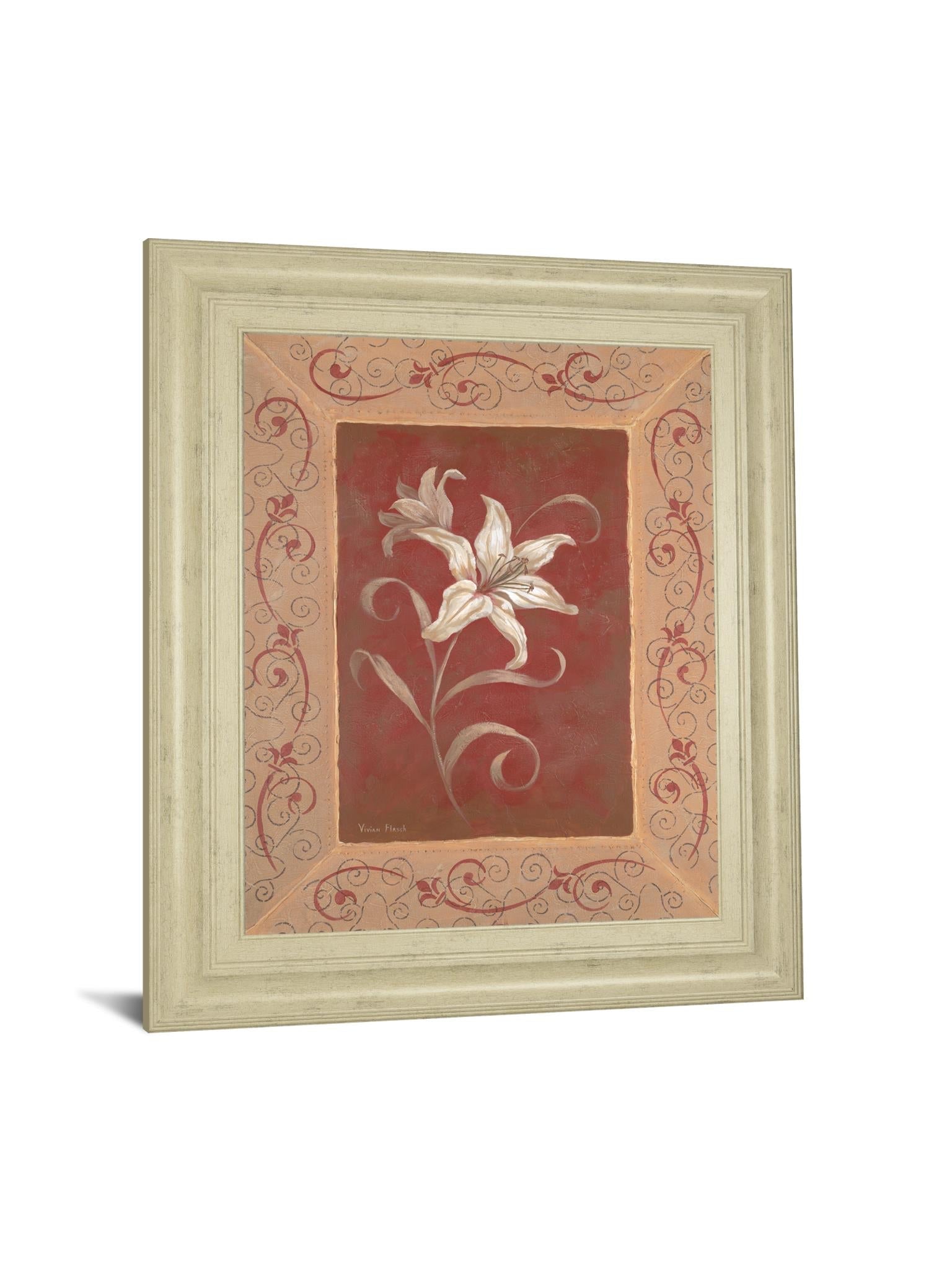 Amanda'S Lily By Vivian Flasch 22X26 Framed Print