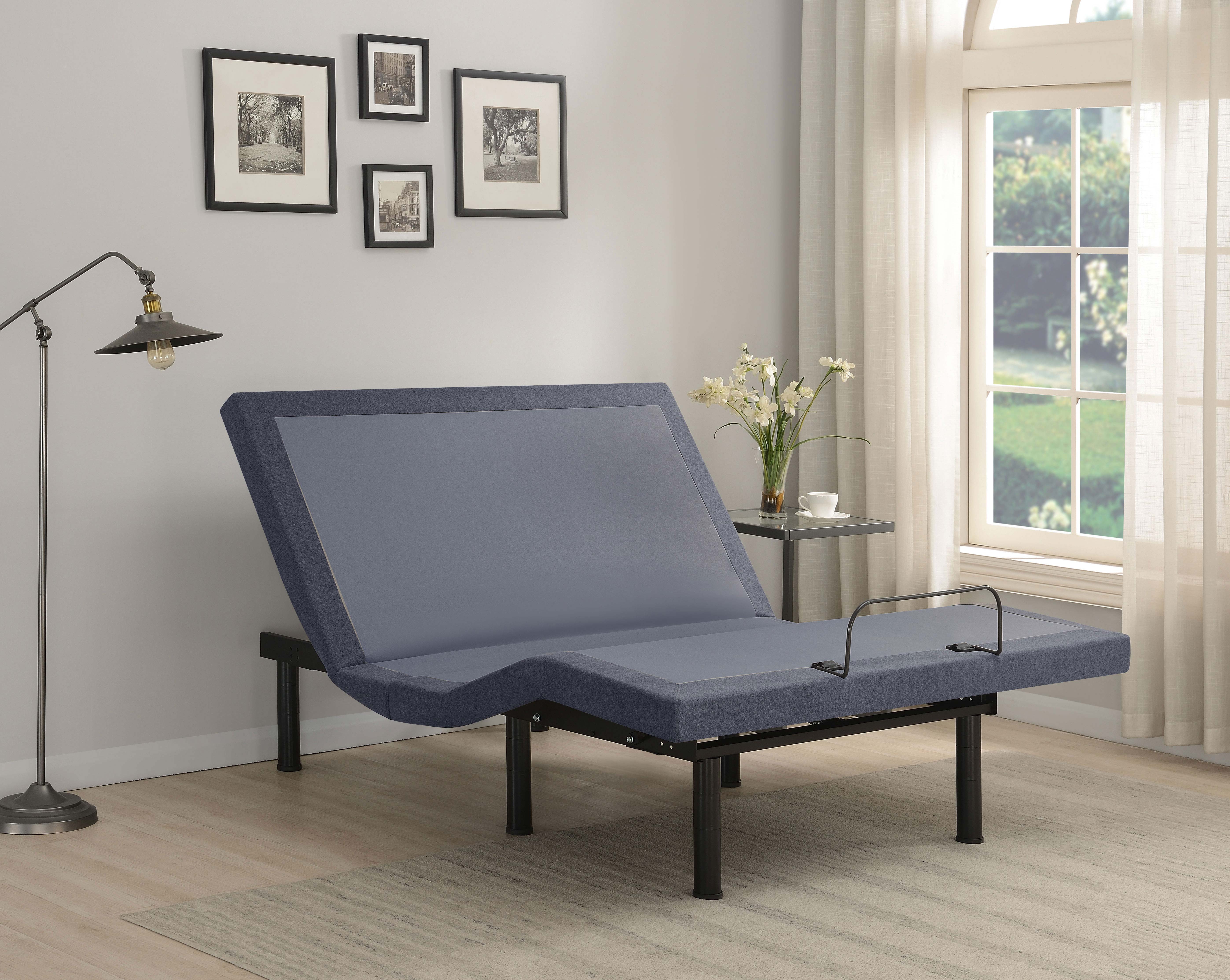 Clara Adjustable Bed Base Grey and Black