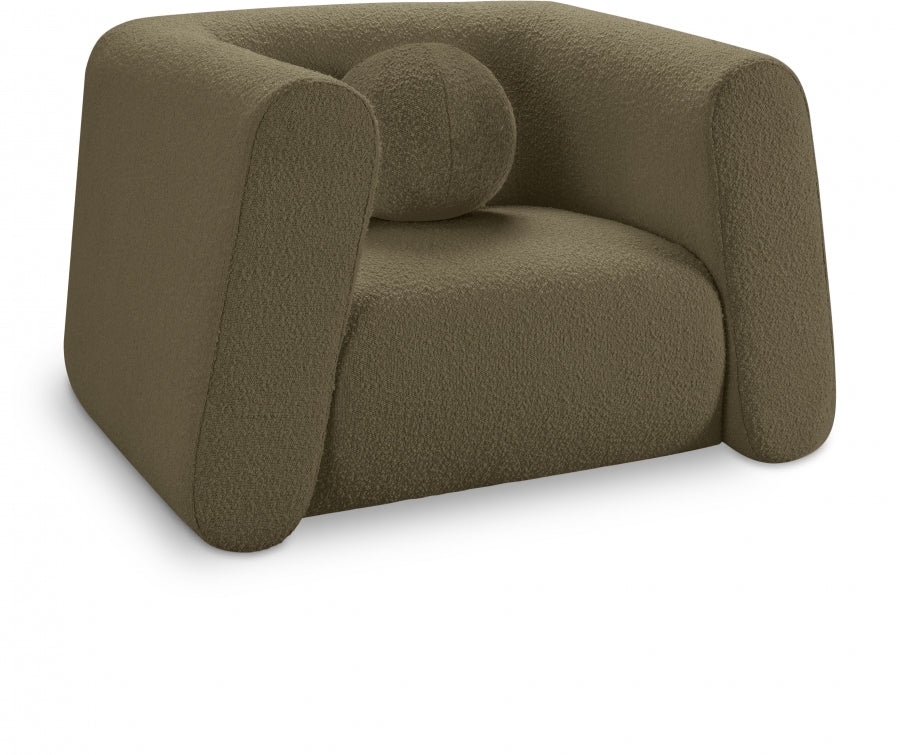 Abbington boucle chair - Olive