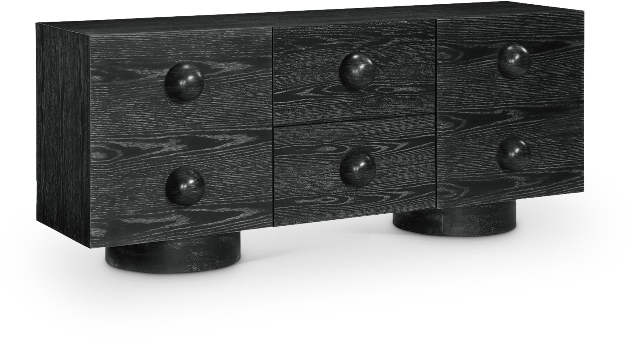 Bubble - Rubberwood with Oak Veneer Sideboard / Buffet