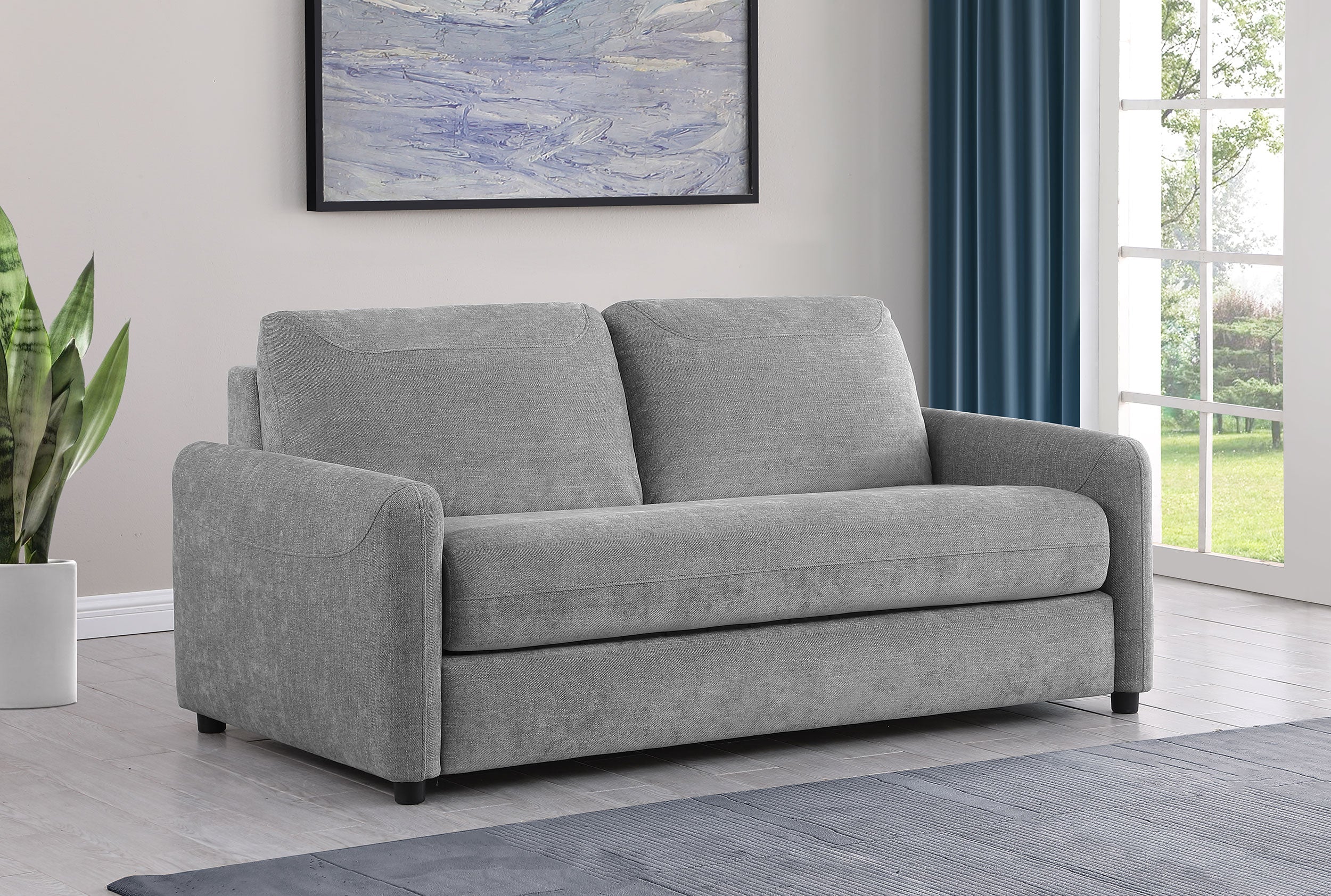 Rylie Upholstered Sofa Sleeper with Mattress
