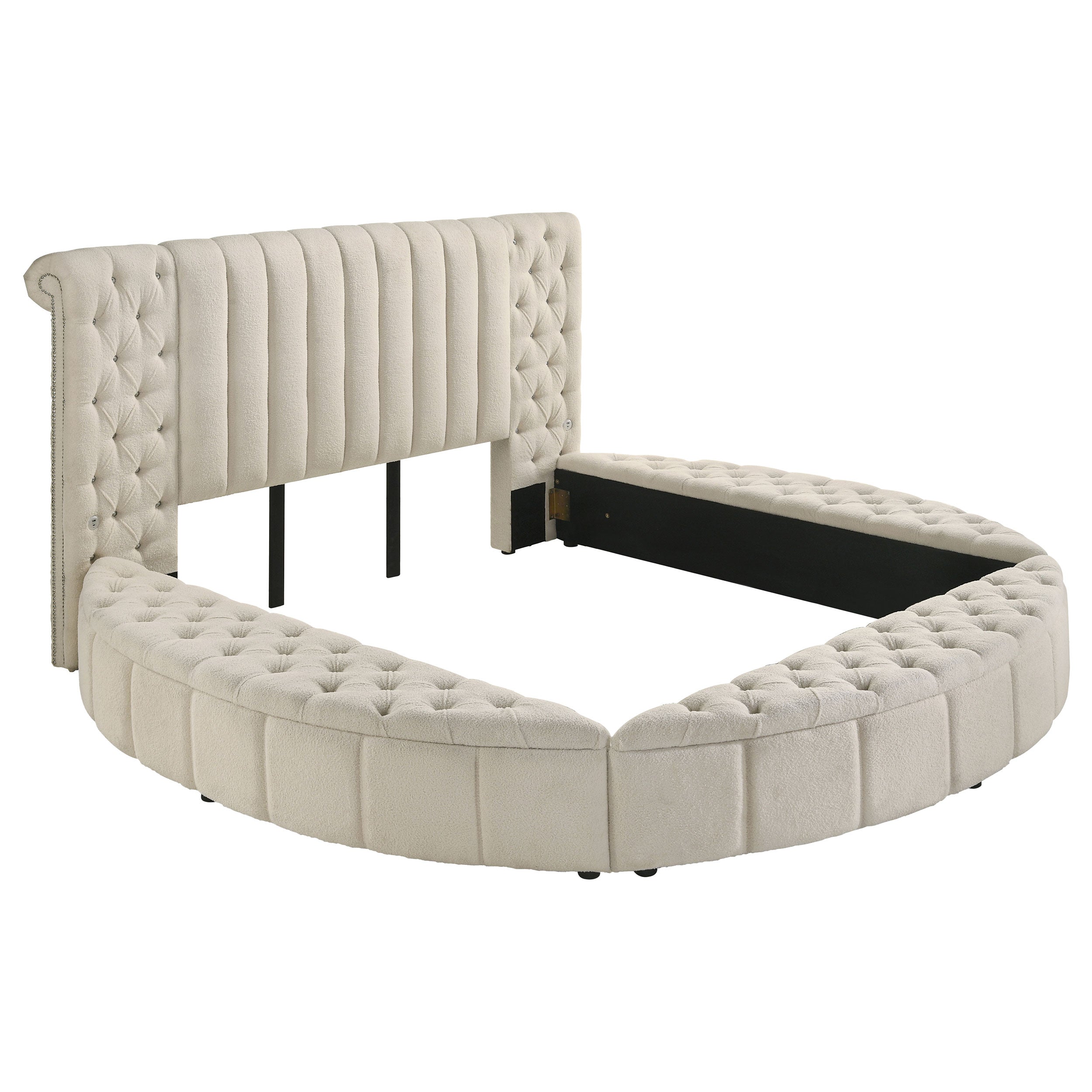 Sonya Upholstered Bedroom Set Ivory