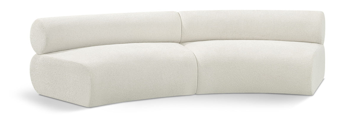 Bale Chenille Modular Sectional — 2-Piece Sofa — Cream
